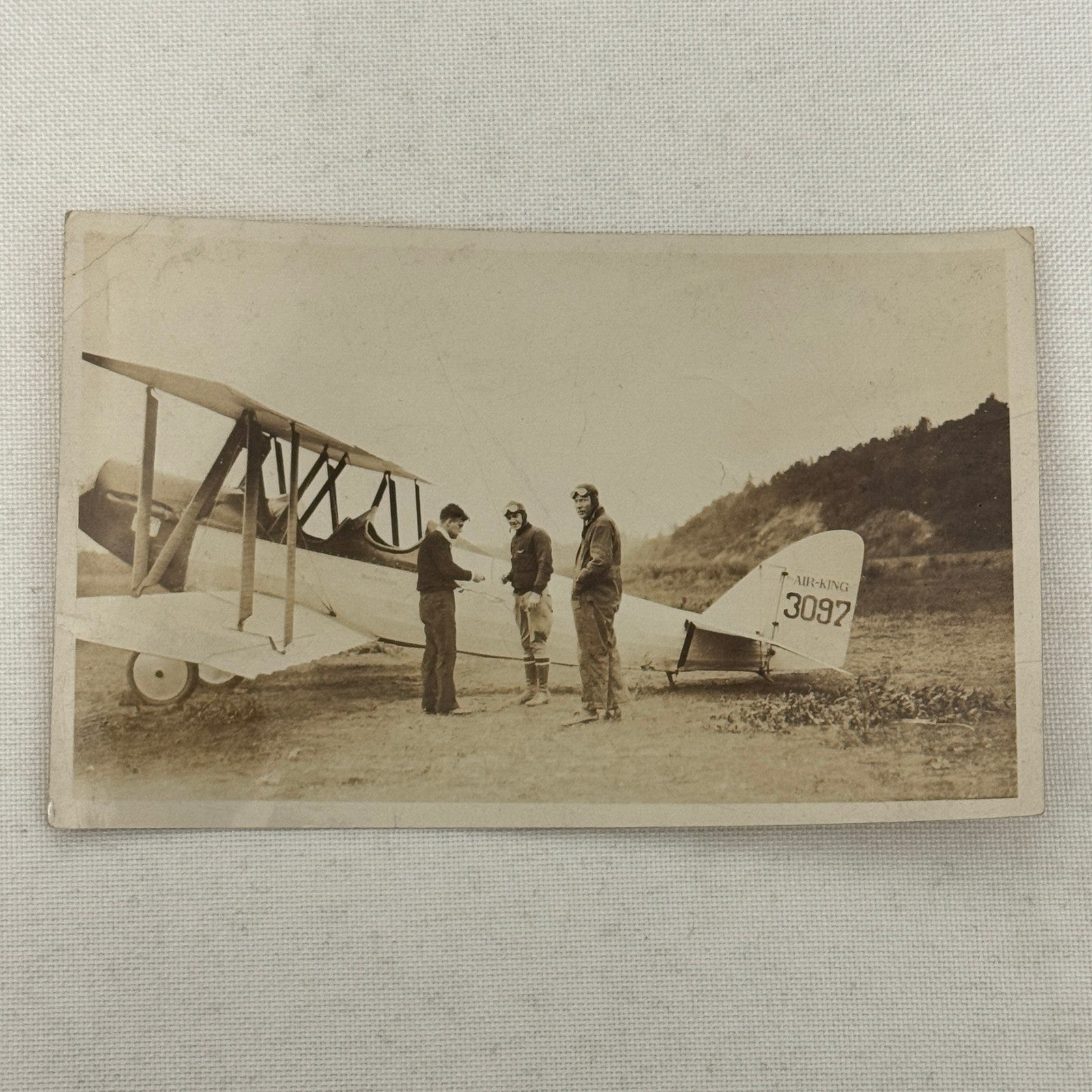Vintage Aircraft Aviation Photo Airplane Plane Pilot Air King 3097