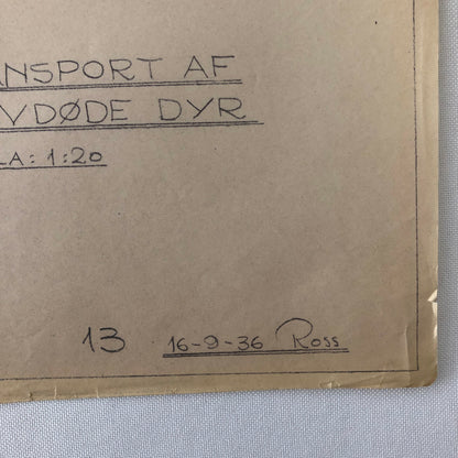 1936 Coachbuilder Truck Design Blueprint Rendering Blue Print 