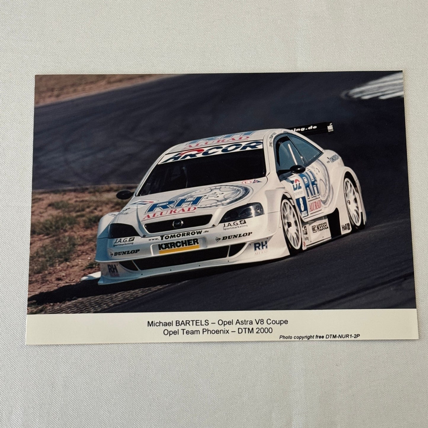 2000 Opel Astra V8 Racing at Nurburgring Press Kit 35mm Slides Photos GERMAN