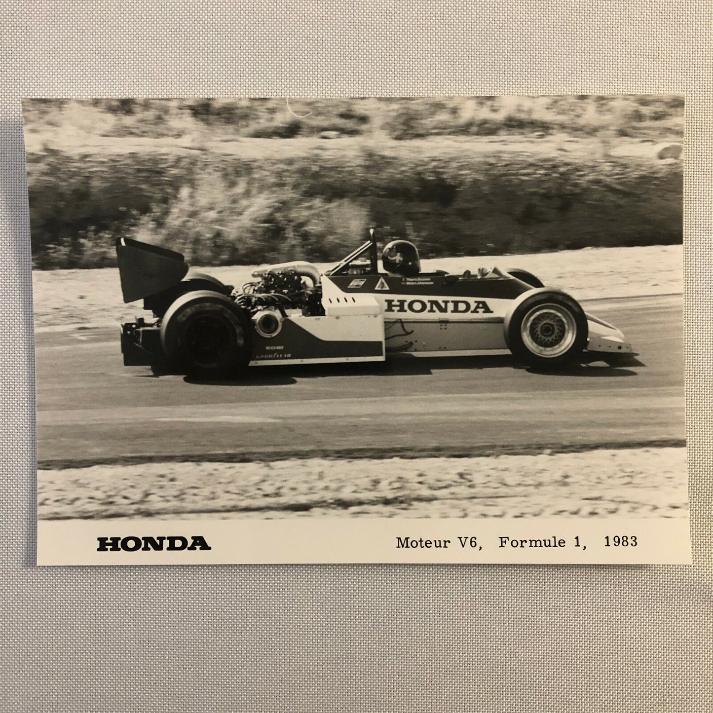 1983 Honda F1 Racing Press Kit Formula One Cars Photo + GERMAN Text 