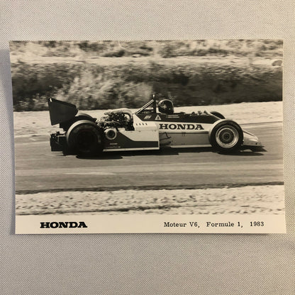 1983 Honda F1 Racing Press Kit Formula One Cars Photo + GERMAN Text 