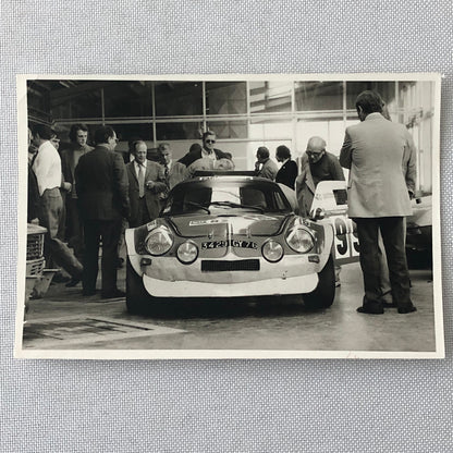 Vintage Renault Alpine Racing Car Photo Photograph Print Dr Seifert 