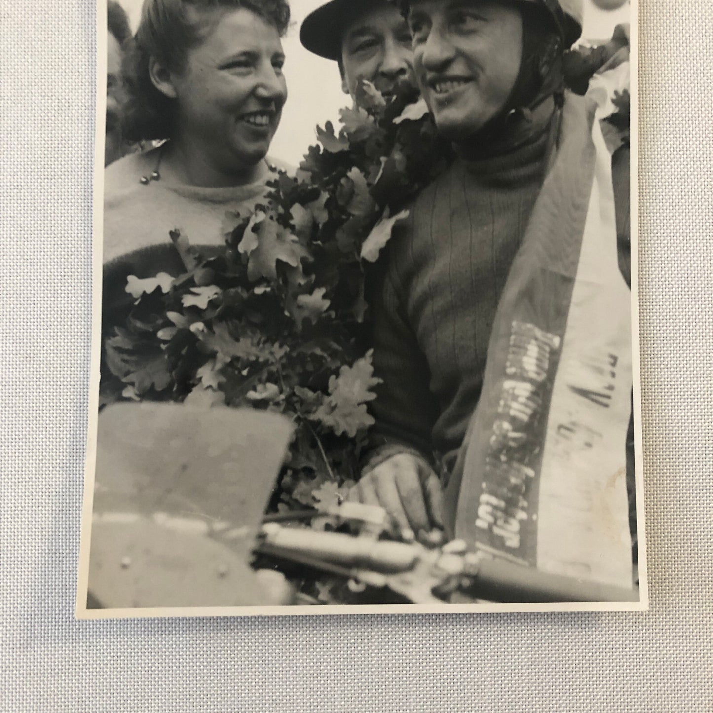 Vintage Motorcycle Racing Photo Photograph Race Winner Germany
