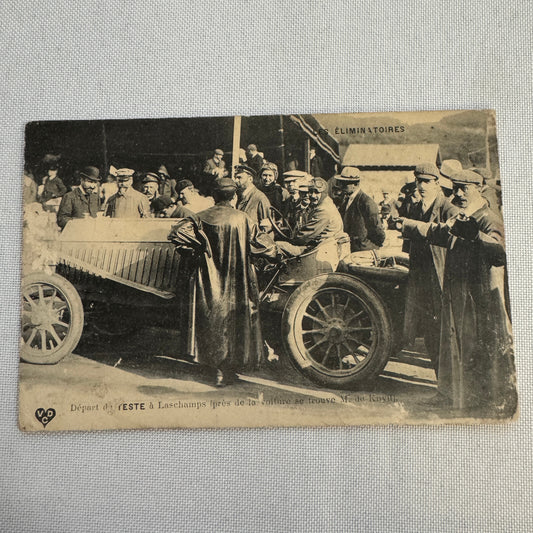Vintage Racing Postcard Post Card French