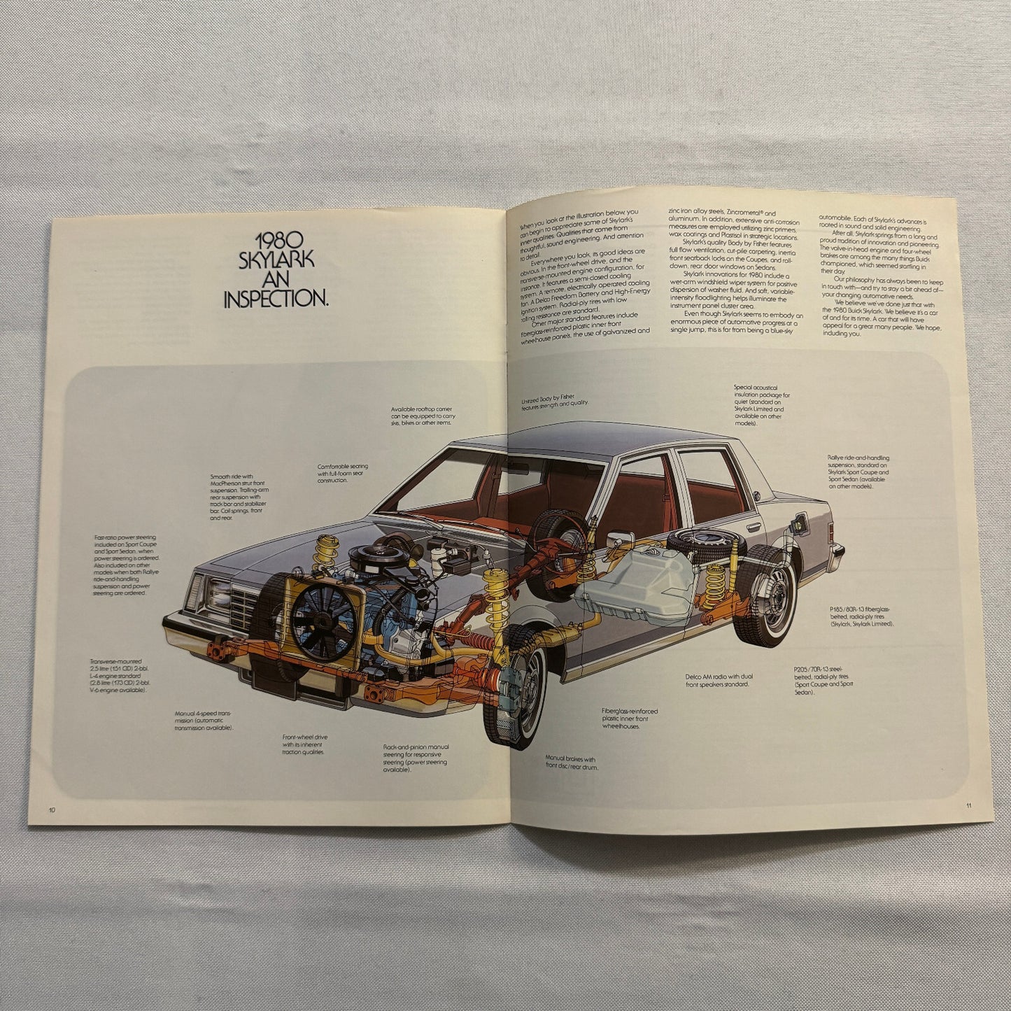1980 Buick Skylark Car Sales Brochure Catalog Vintage Car Advertising