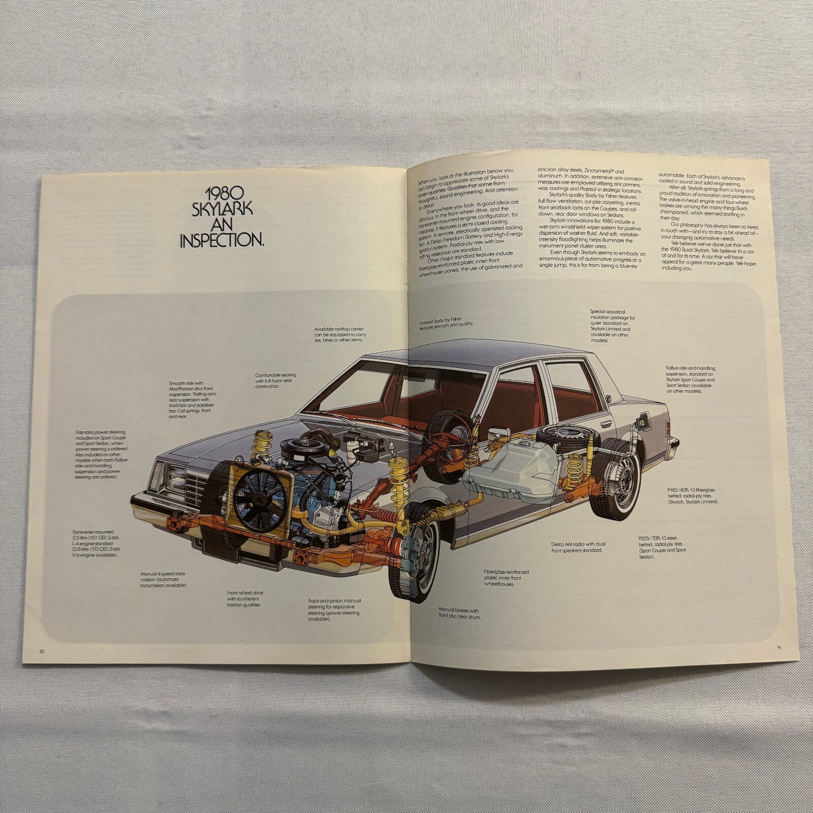 1980 Buick Skylark Car Sales Brochure Catalog Vintage Car Advertising