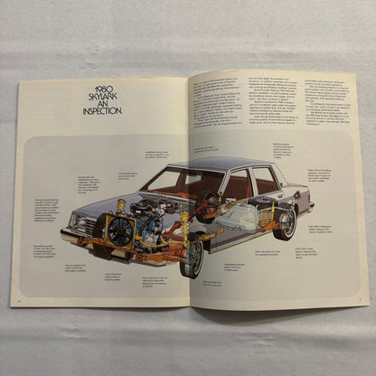 1980 Buick Skylark Car Sales Brochure Catalog Vintage Car Advertising