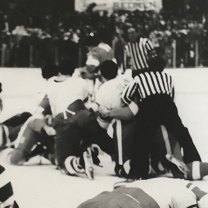 Montreal University Hockey Fight Press Photo Photograph Yesterday Documentary