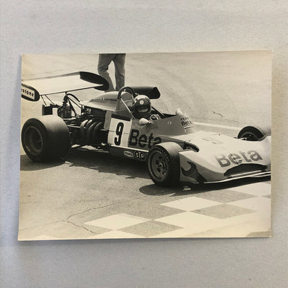 Vintage Racing Car Photo Photograph Print Team Beta Tag 209