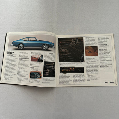 1974 AMC Car Sales Brochure Catalog Matador Gremlin Hornet Javelin Ambassador