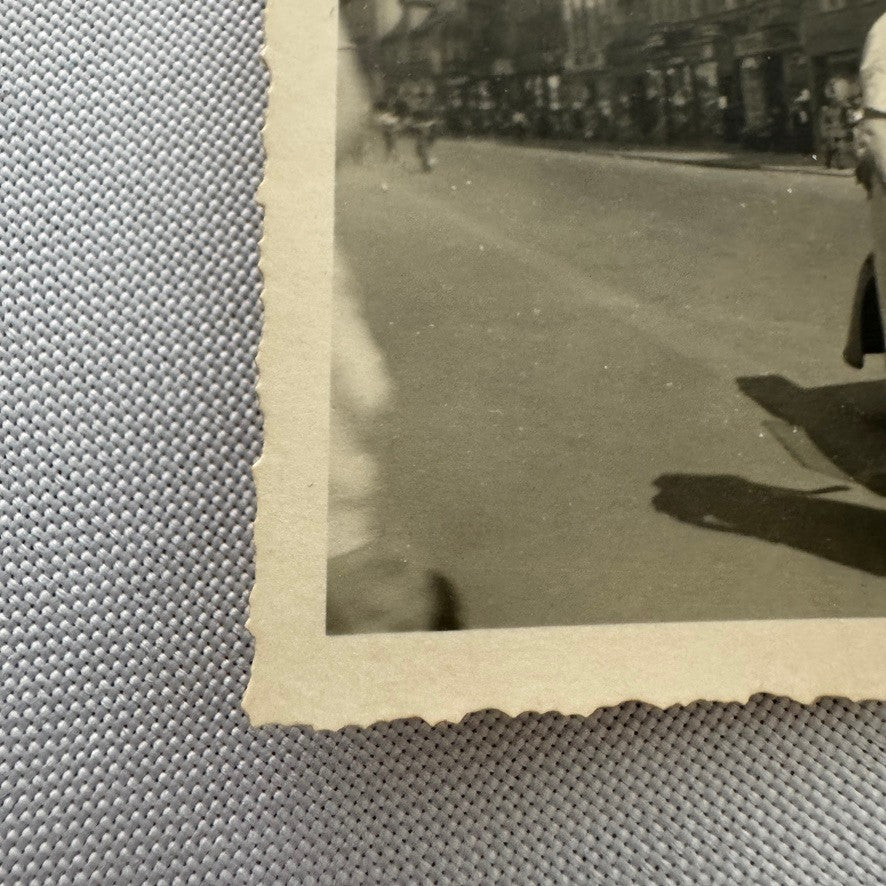 Vintage Snapshot Photo Photograph Lot Woman with Beautiful Car Automobile German