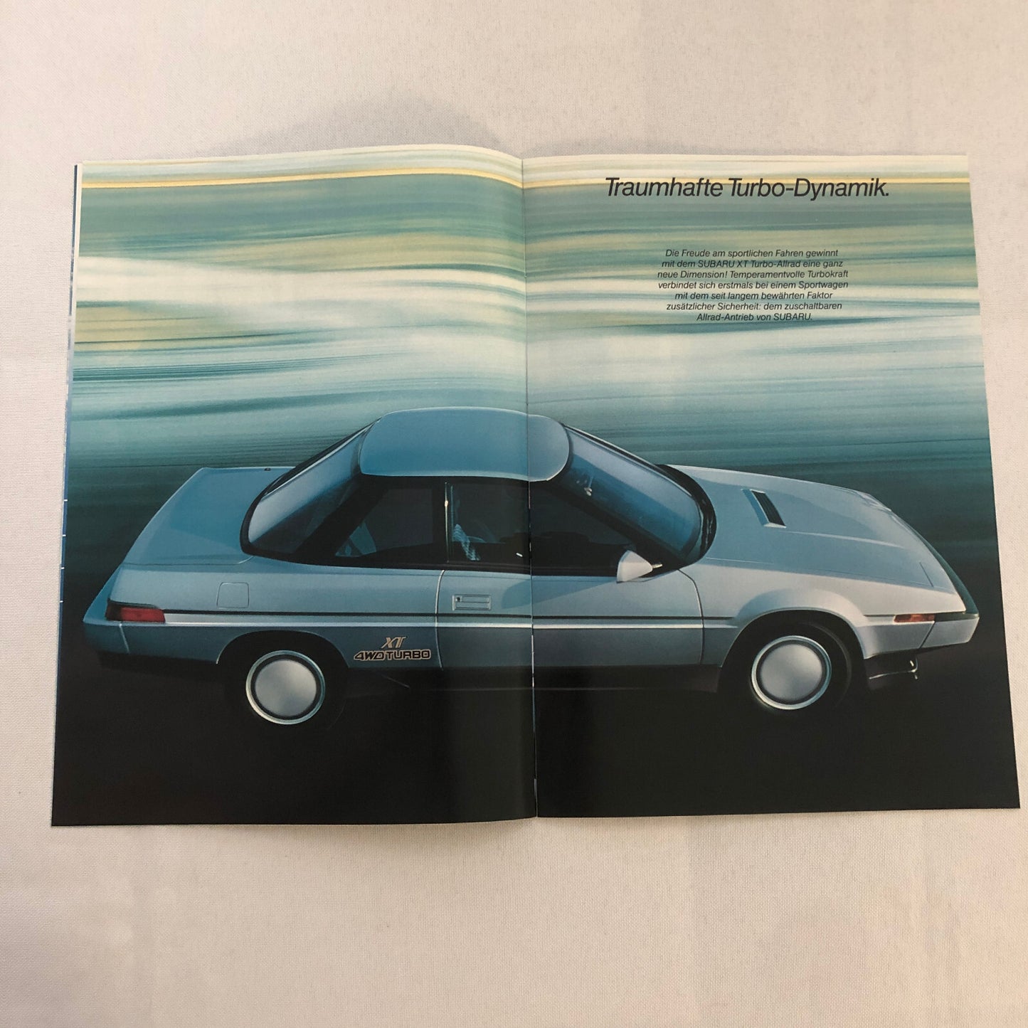 Subaru XT Turbo Car Sales Brochure Catalog Advertising German Text