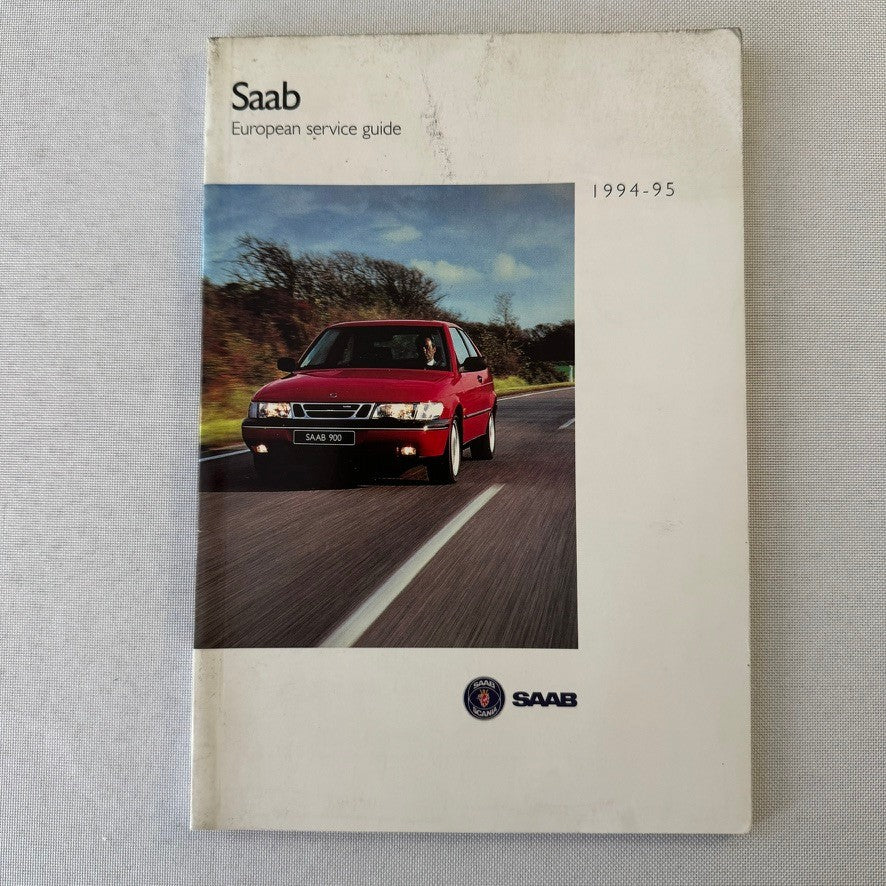 1995 Saab 900 Car Owners Manual Pouch GERMAN Text