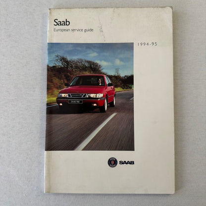 1995 Saab 900 Car Owners Manual Pouch GERMAN Text