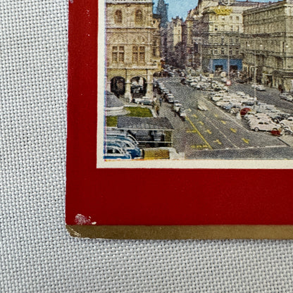 Vintage Hotel Travel Luggage Label Hotel Bristol Wien Vienna Austria