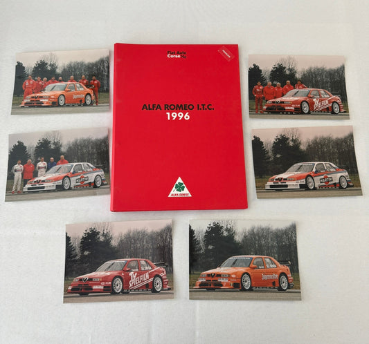 1996 Alfa Romeo 155 V6 ITC Racing Press Kit Brochure Photos Martini FRENCH