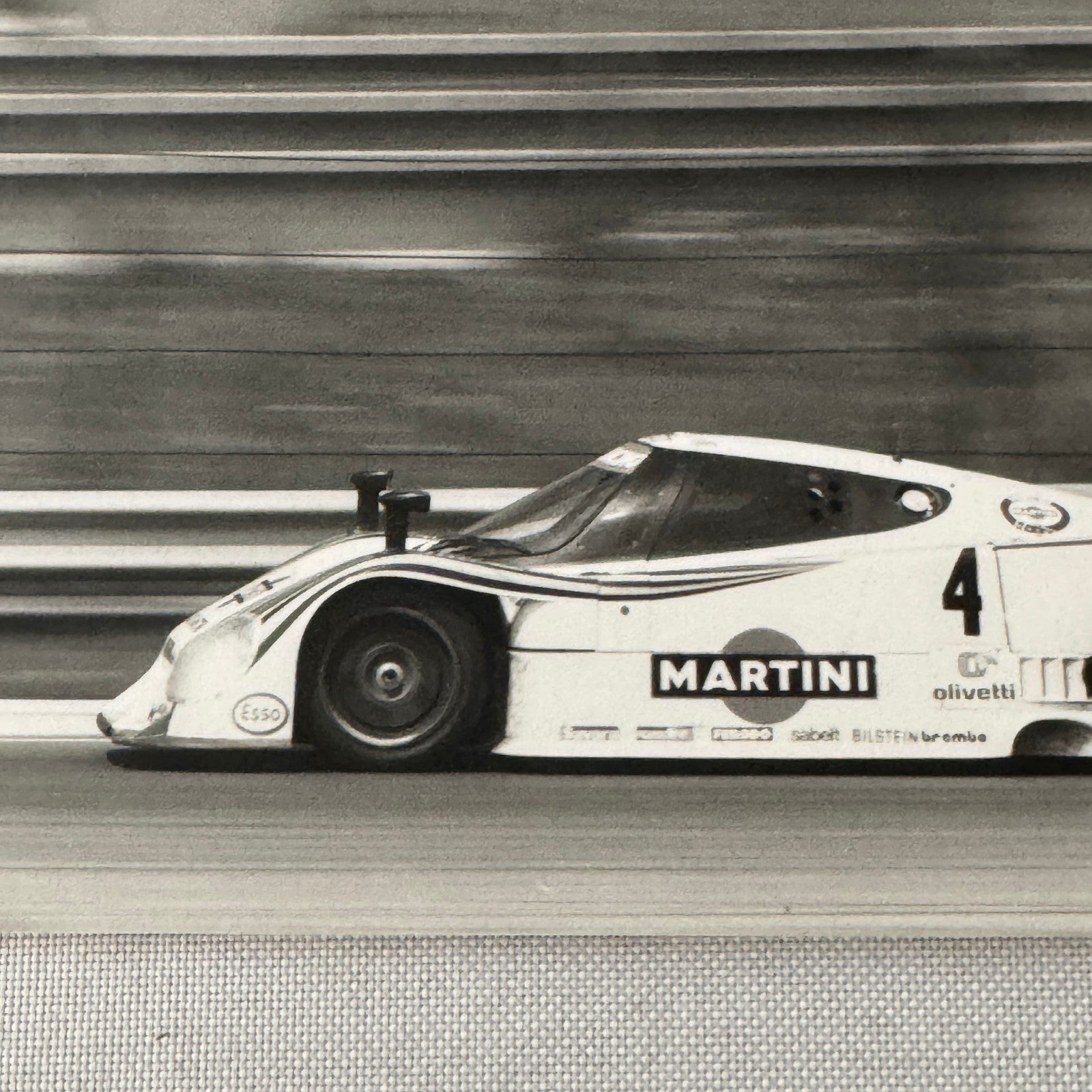 Monza 1000 KM Lancia Martini Racing Car Photo and Press Release Vintage