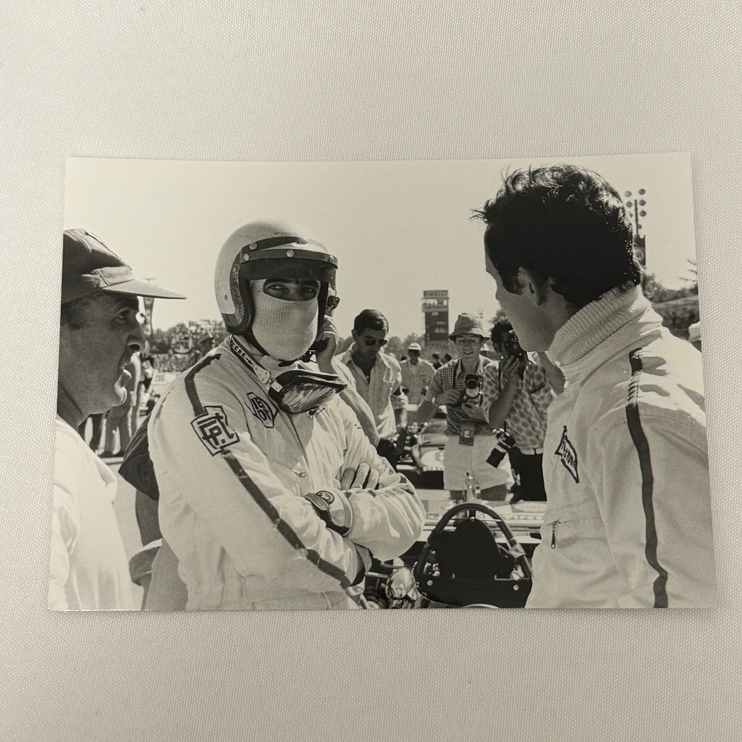 Vintage Racing Photo 1970 Italian Grand Prix Driver Clay Regazzoni Jacky Ickx