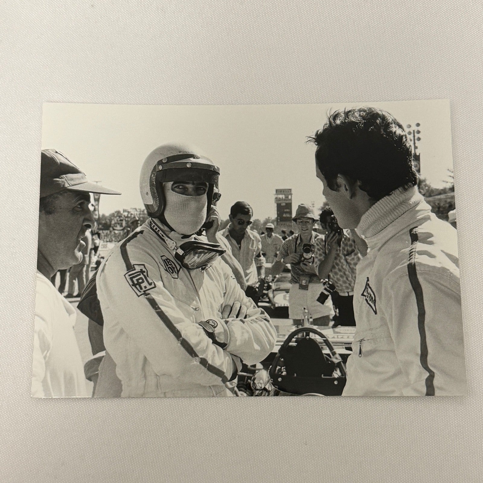 Vintage Racing Photo 1970 Italian Grand Prix Driver Clay Regazzoni Jacky Ickx
