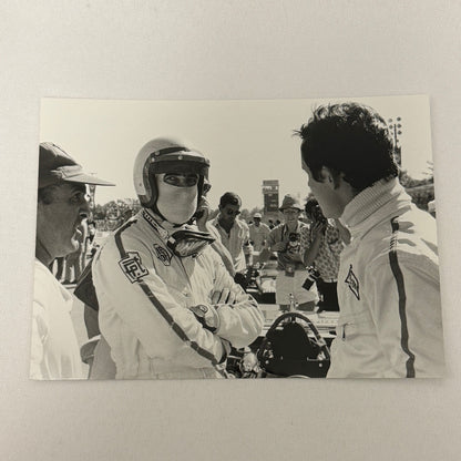Vintage Racing Photo 1970 Italian Grand Prix Driver Clay Regazzoni Jacky Ickx