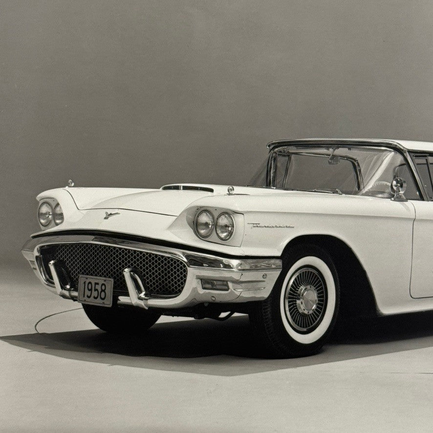 Vintage 1958 Ford Thunderbird Car Automobile Photo Photograph Modern Print