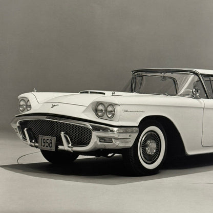 Vintage 1958 Ford Thunderbird Car Automobile Photo Photograph Modern Print