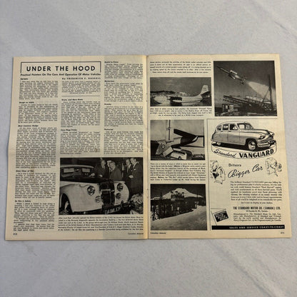 1952 Canadian Motorist Magazine Queen Elizabeth CNE Autoshow Motor Show Sept