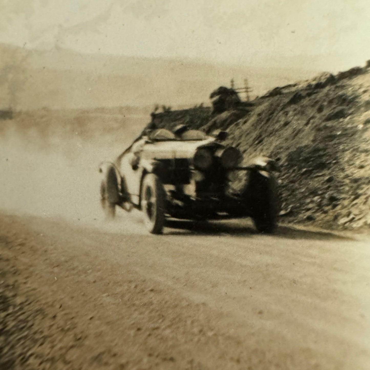 Vintage Racing Car Photo Photograph Early Automobile Motorsport
