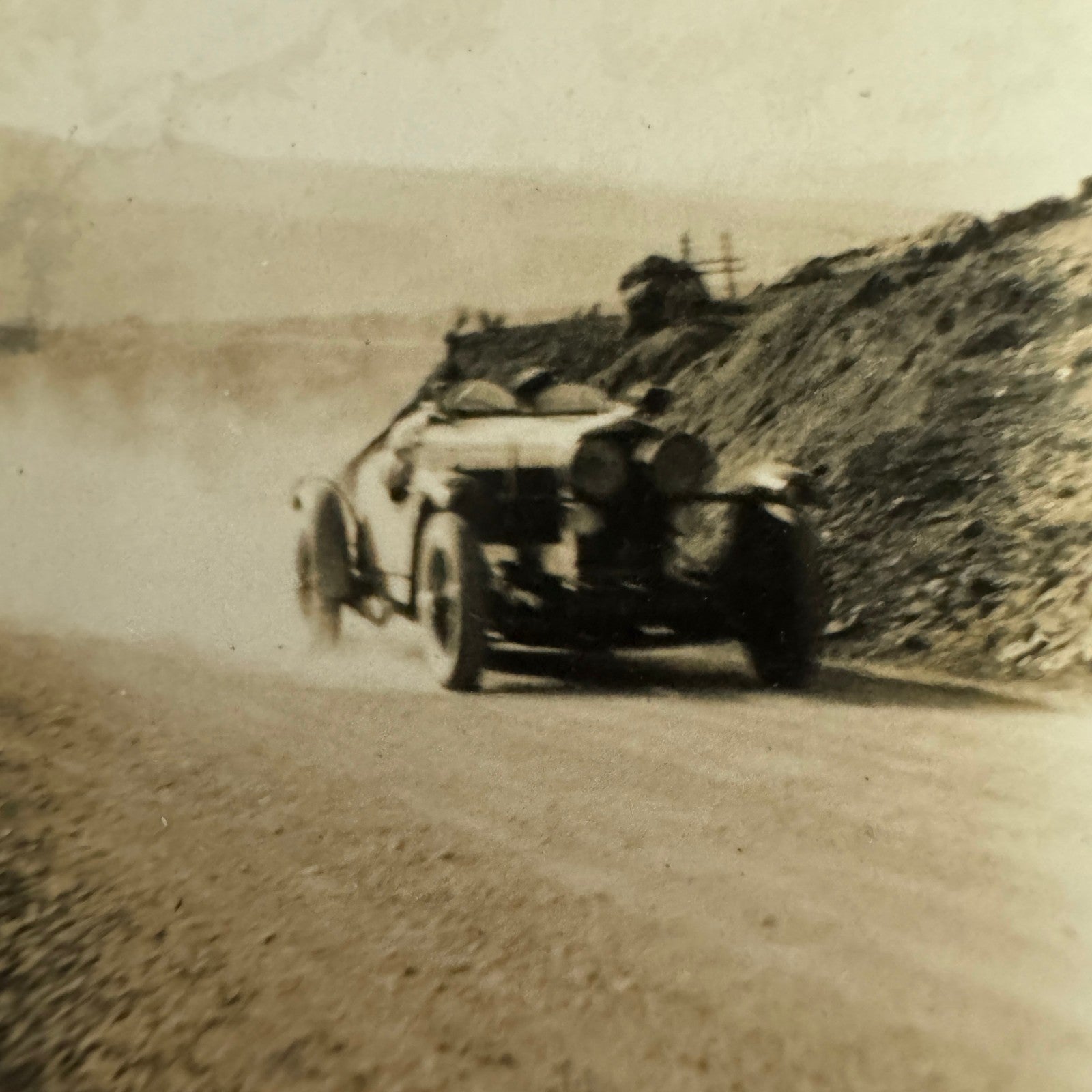 Vintage Racing Car Photo Photograph Early Automobile Motorsport