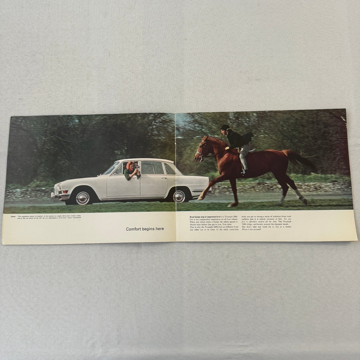 Triumph 2000 Car Sales Brochure Catalog Vintage Advertising