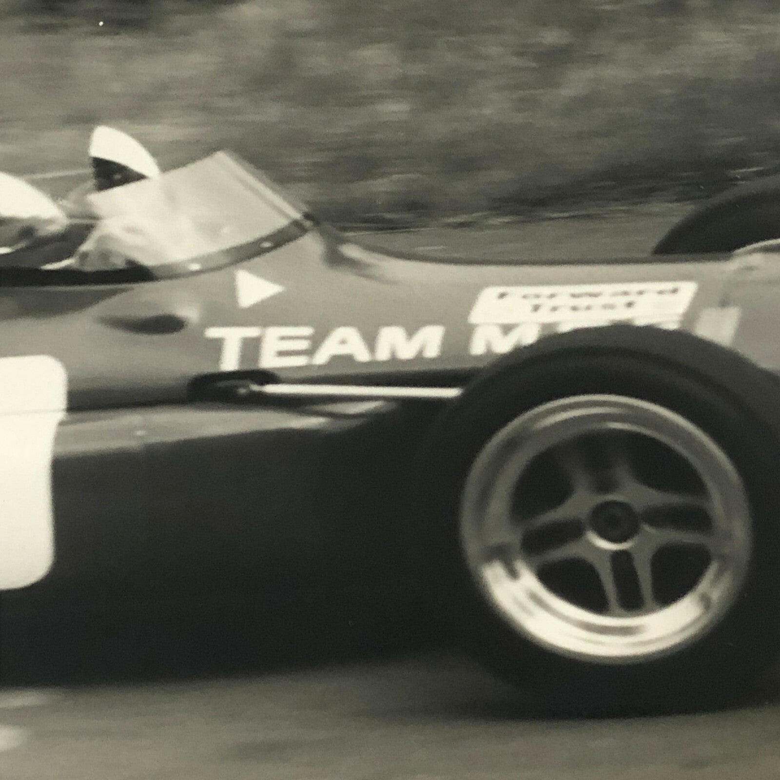 Vintage Grand Prix Car Racing Photo Photograph Print - Driver Ronnie McKay ? 