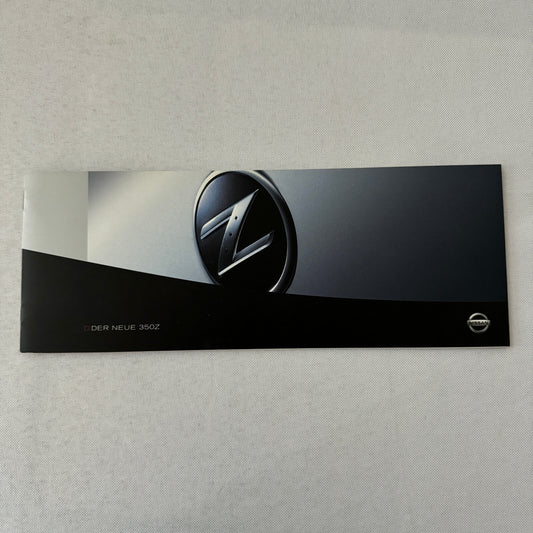 Nissan 350Z 350 Z Coupe Car Sales Brochure Catalog GERMAN Text 2003
