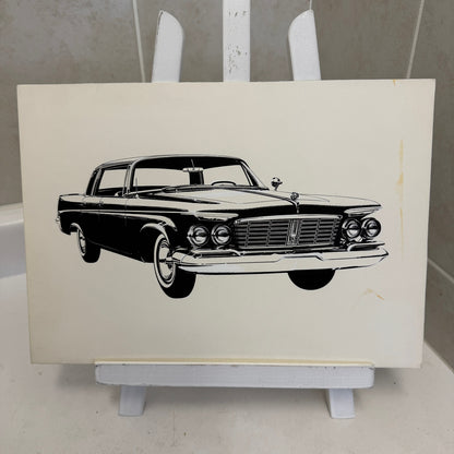 Chrysler Imperial Illustration Art Drawing Hand Drawn Robert Preis Vintage