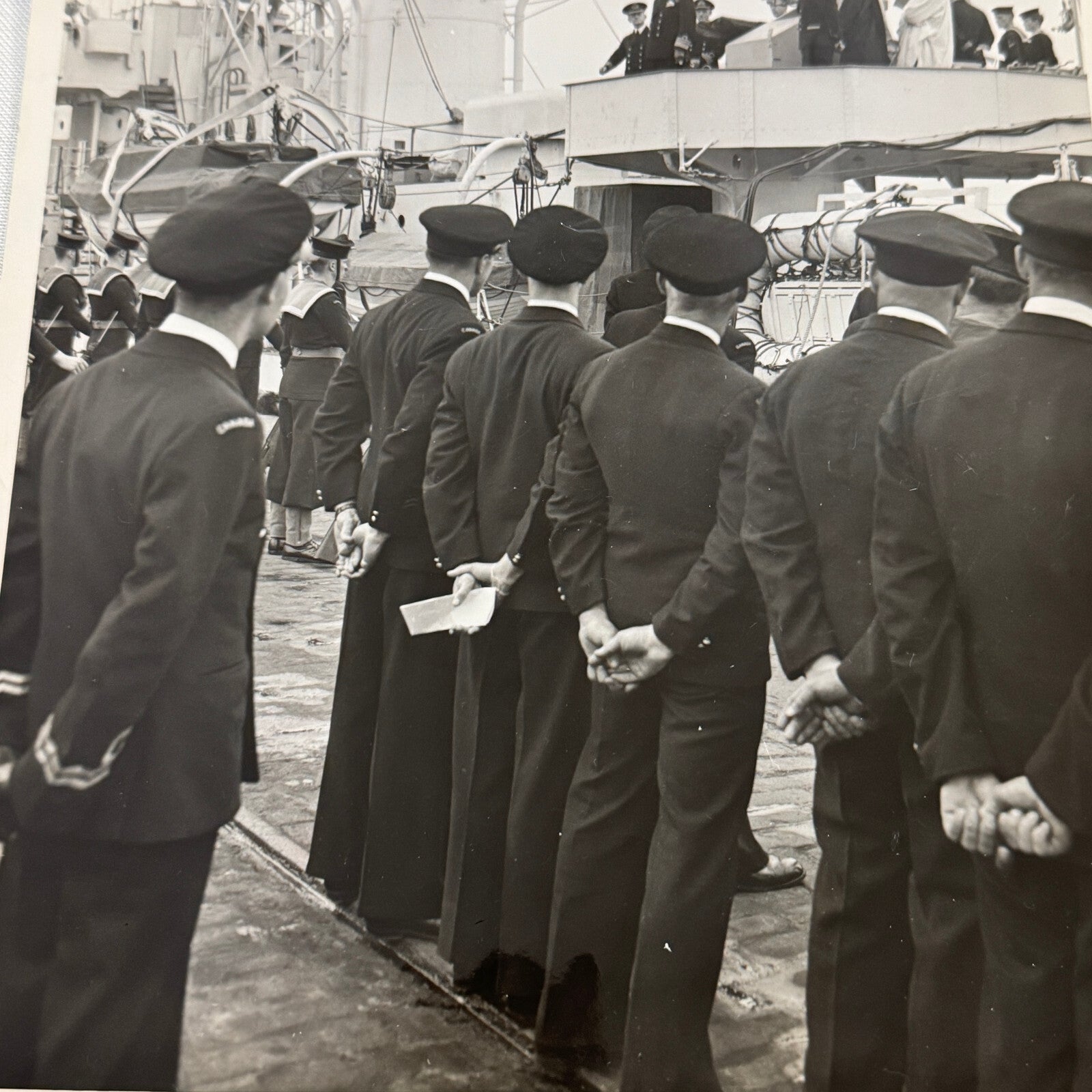 Royal Canadian Navy Press Photo Photograph Ship 1944 HMS Loch Achanalt Frigate