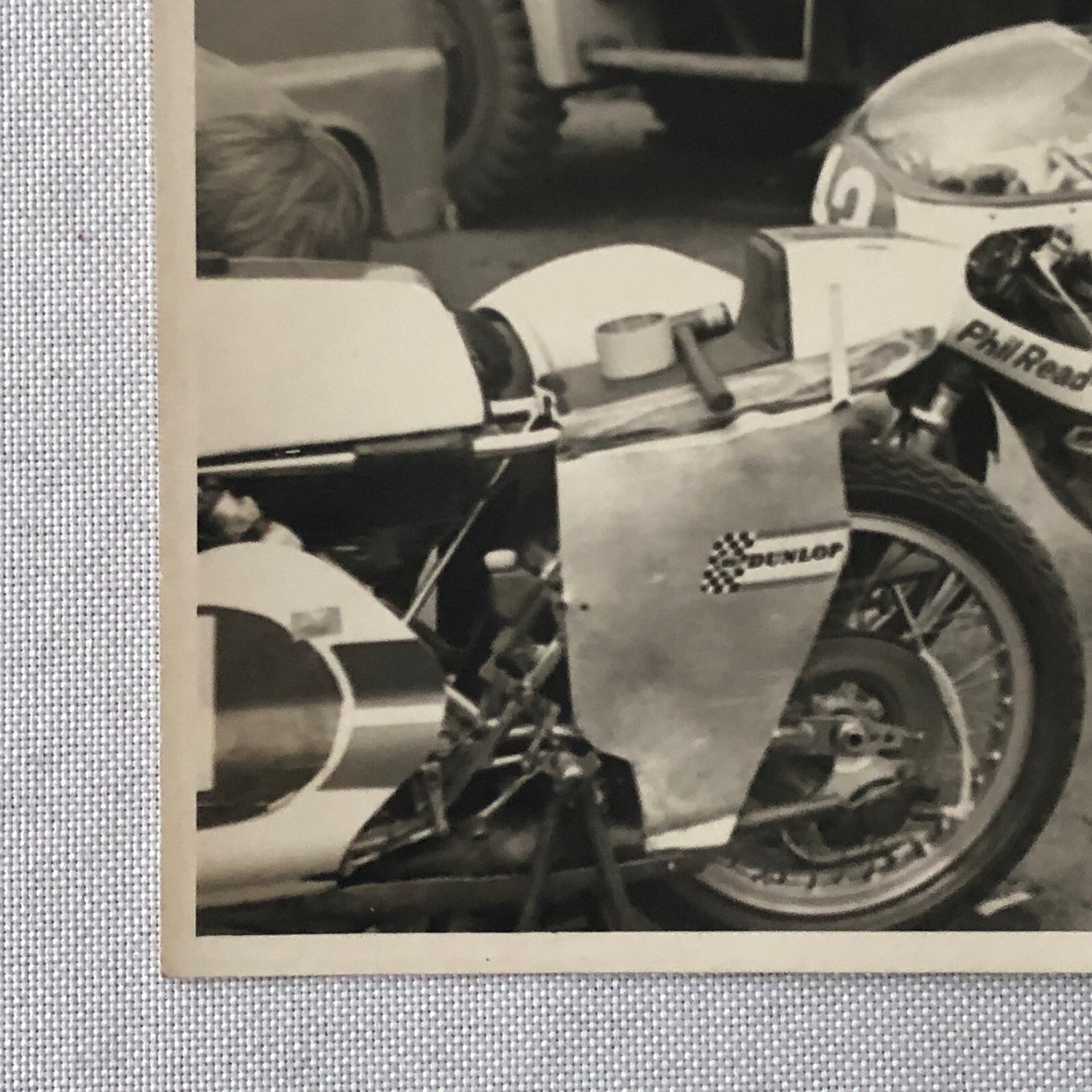 Vintage Motorcycle Racing Photo photograph Yamaha Bike Phil Read 1971