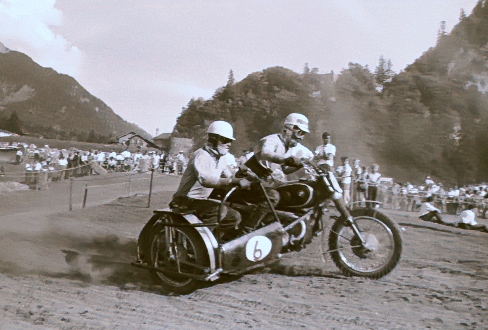Vintage Motorcycle Racing Photo Luzisteig Motocross Negative Lot 1962