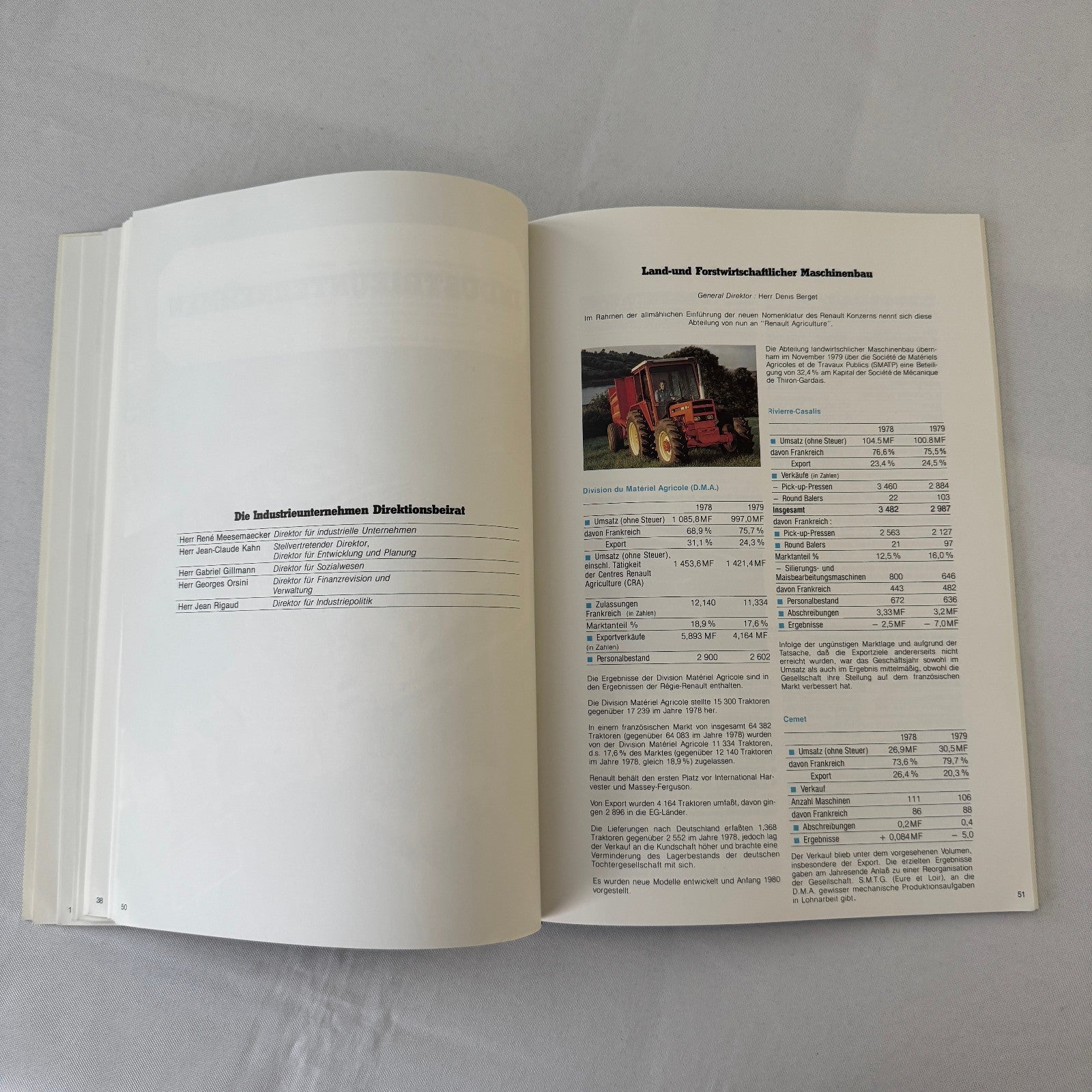 1979 Renault Annual Report Corporate Brochure GERMAN Language