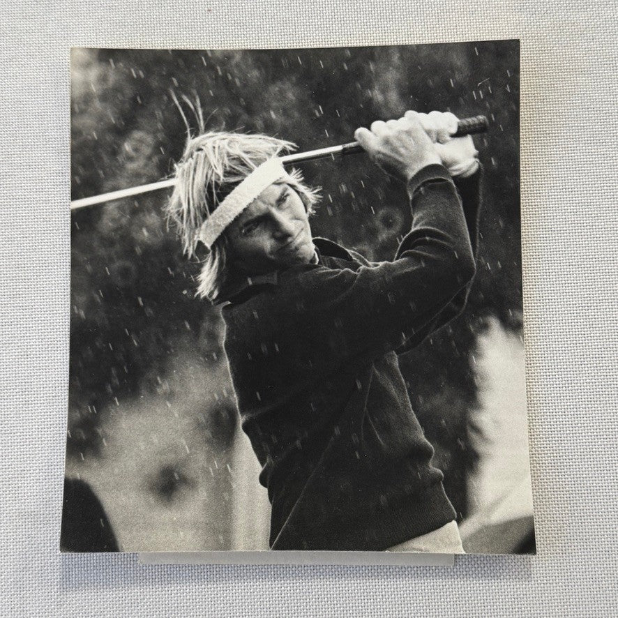 Vintage Golf Photograph Professional Golfer Unidentified 1980