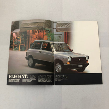 Autobianchi A112 Elegant Abarth Junior XEL Car Sales Brochure Catalog GERMAN