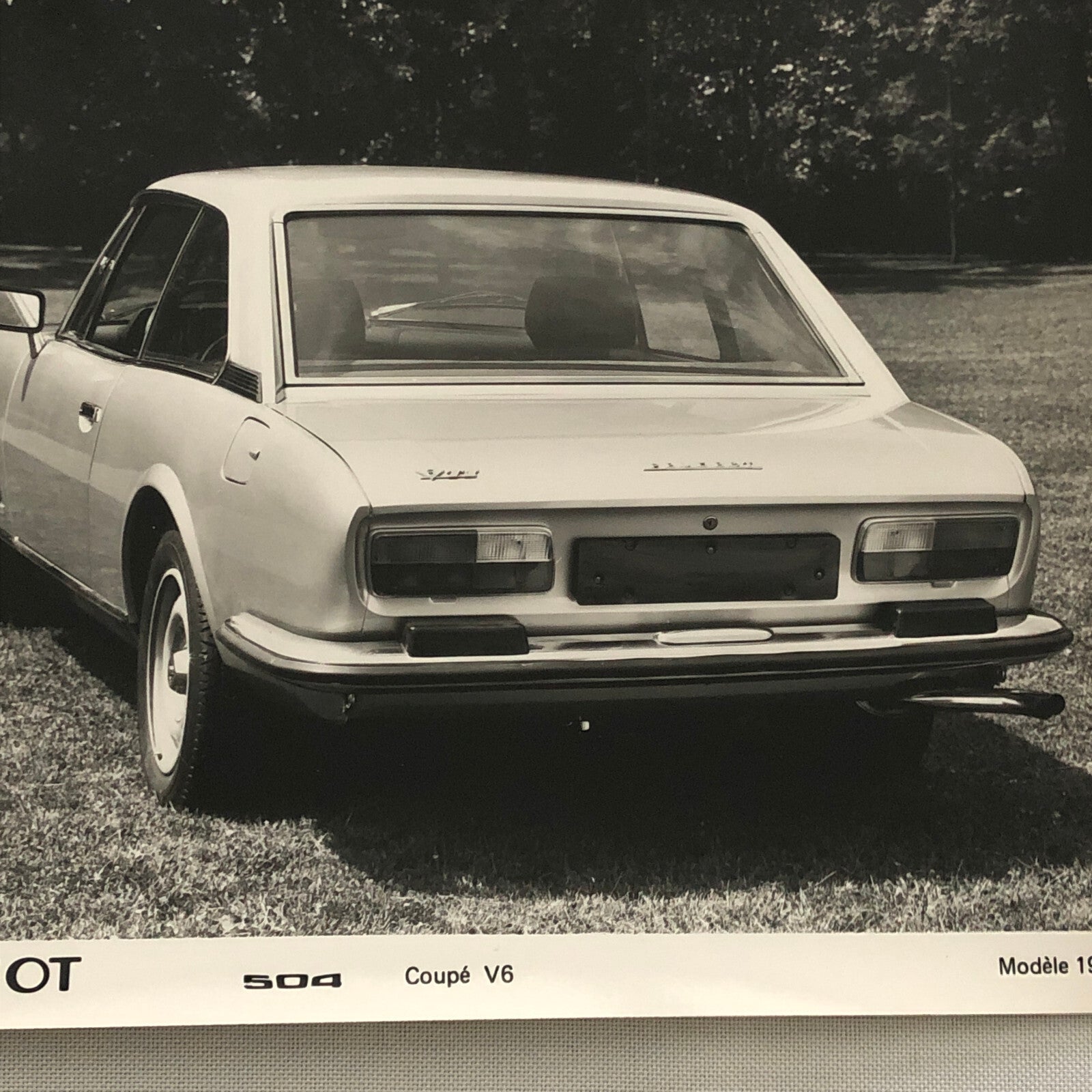 1979 Peugeot 504 Coupe Factory Press Photo Photograph Print Lot of 2