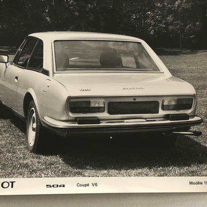 1979 Peugeot 504 Coupe Factory Press Photo Photograph Print Lot of 2