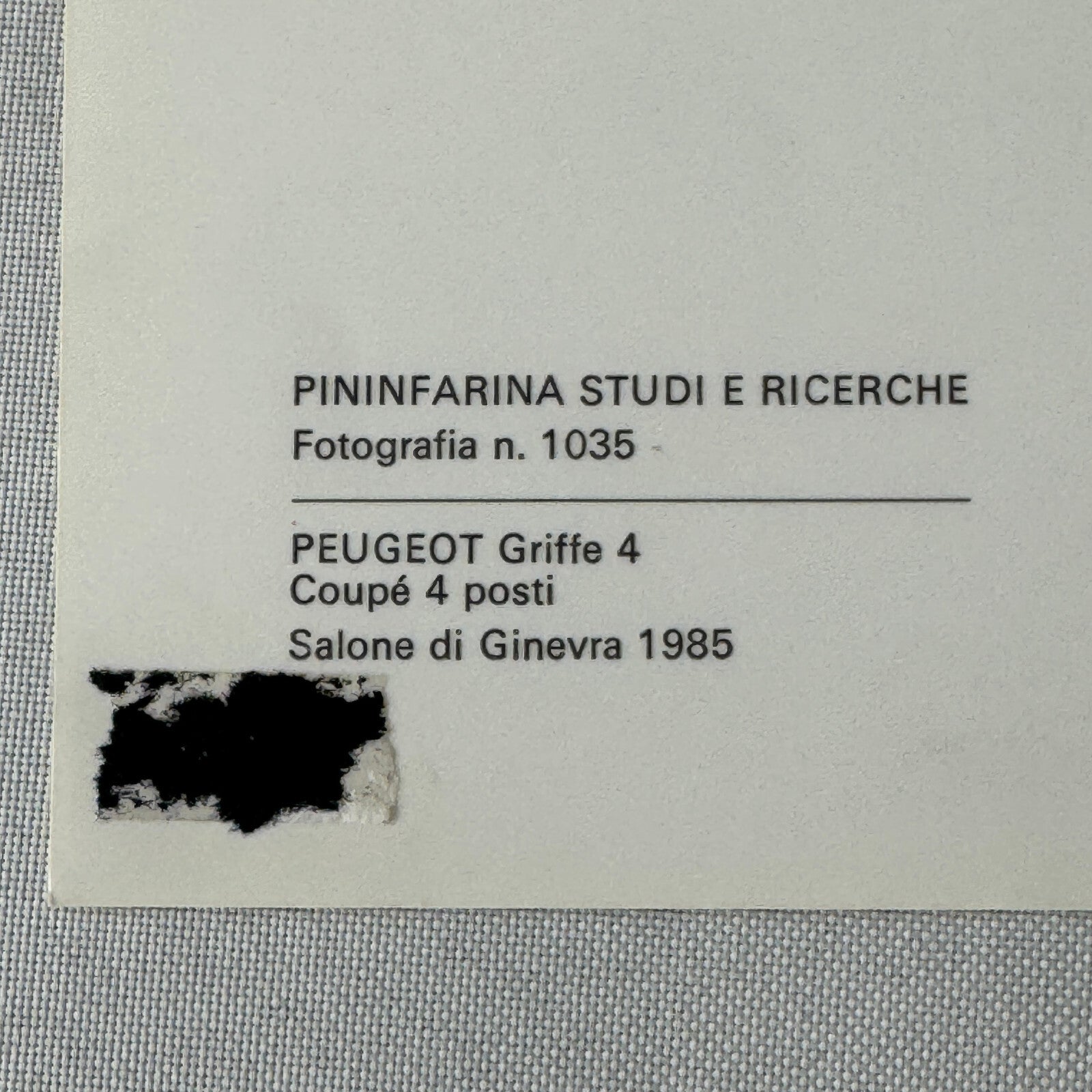 Peugeot Griffe 4 Pininfarina Photo Photograph Print Lot of 3 1985 Concept Car