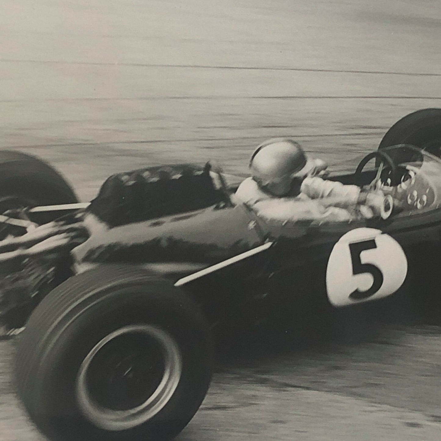 Vintage Car Racing Photo Photograph - Driver Jack Brabham at Monaco 1964