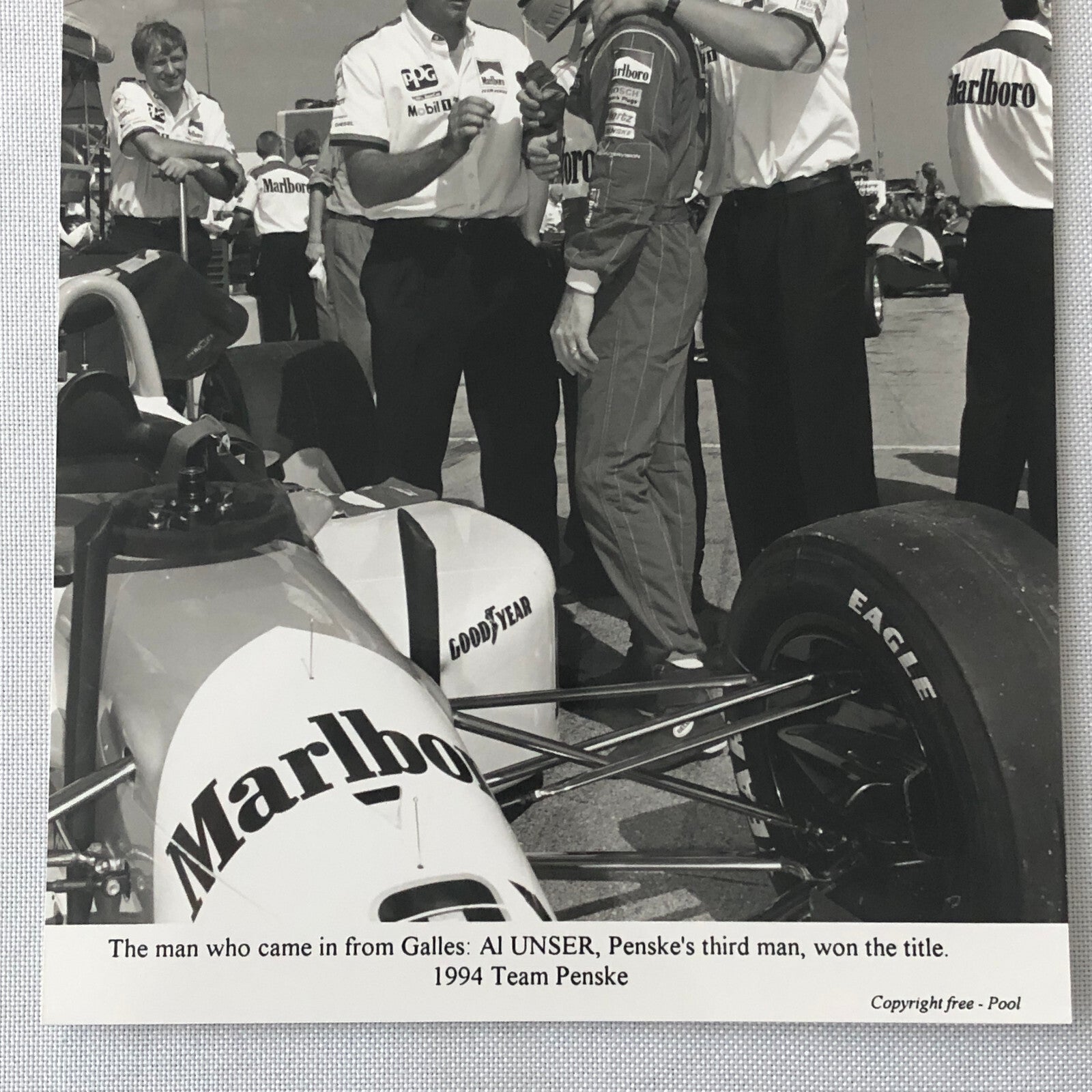 Vintage Indy Indianapolis Racing Press Photo Photograph Al Unser 1994 Penske