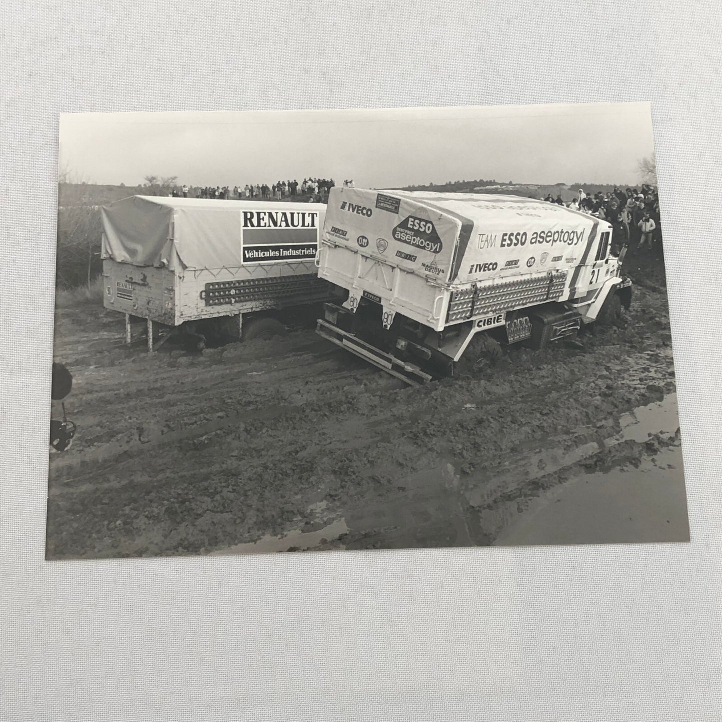1980 Transafrica Rally Rallye Photo Photograph DPPI Iveco Renault Truck