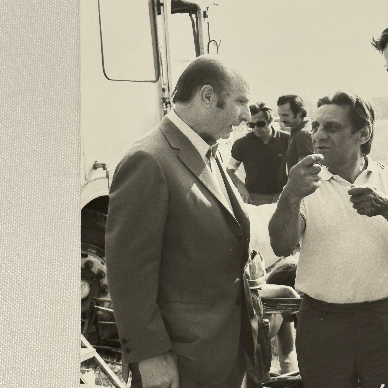 Vintage Racing Photo Juan Manuel Fangio Peter Westbury 1971 Albi F2 Race