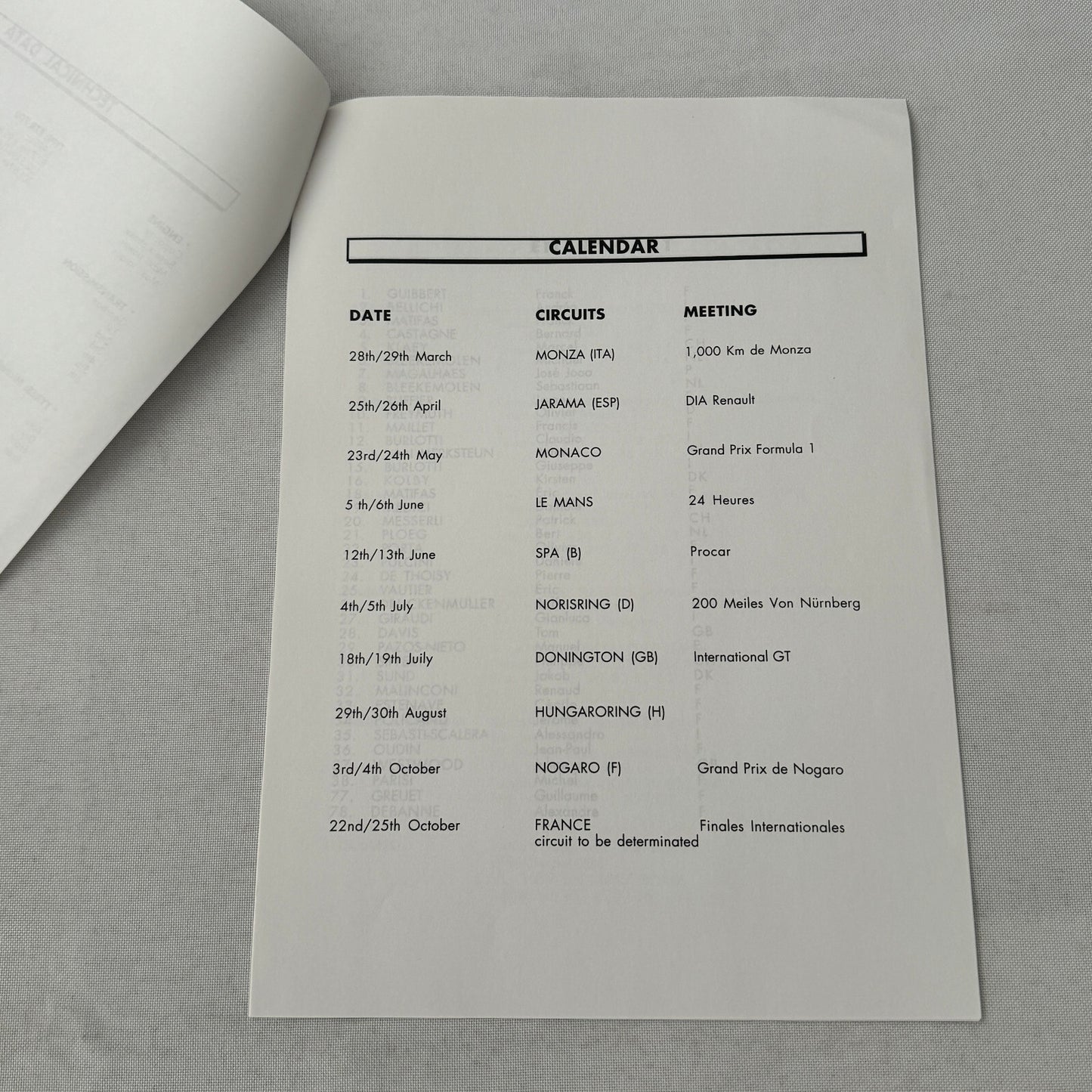 1998 Renault Sport Spider ELF Trophy Racing Press Kit Photos Documents