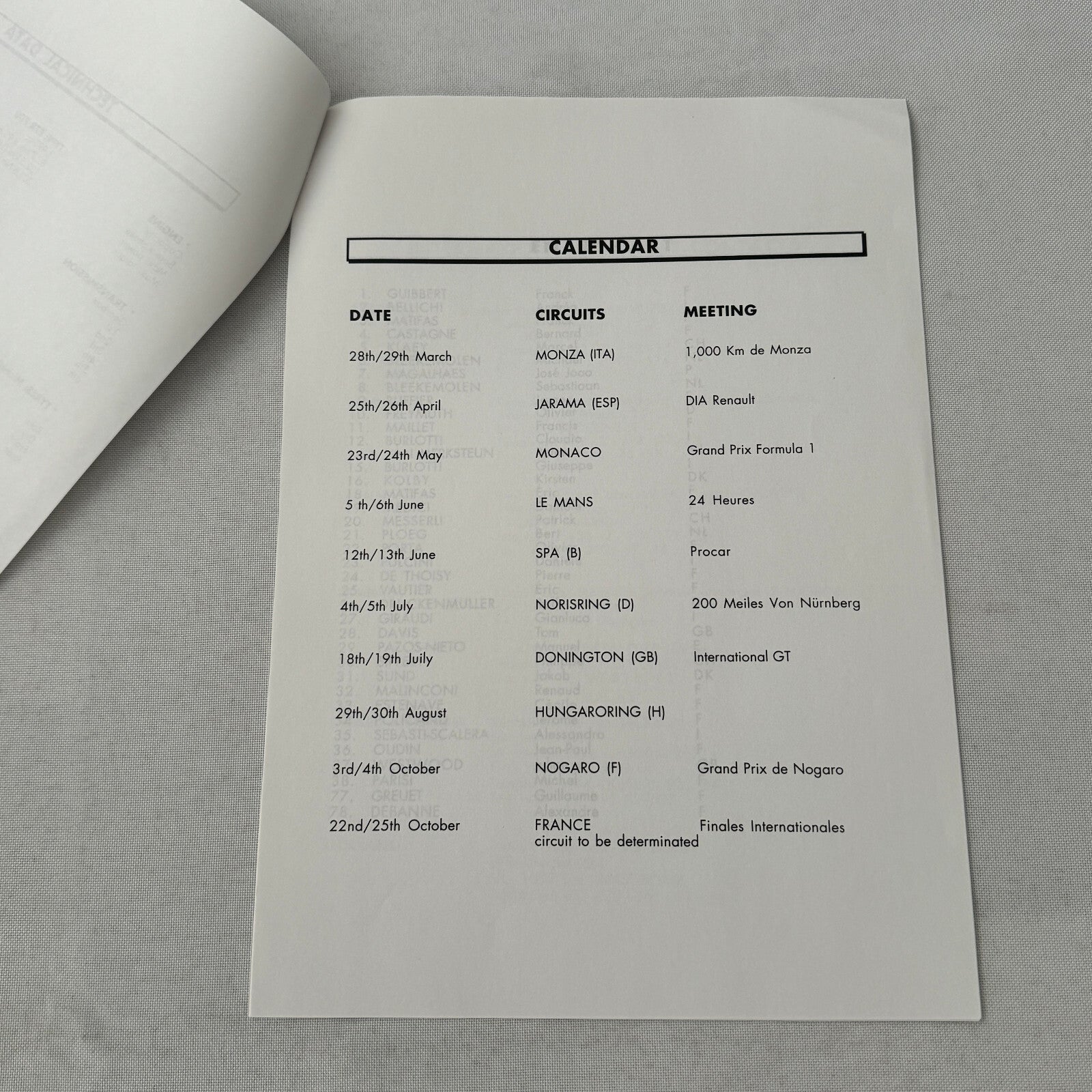 1998 Renault Sport Spider ELF Trophy Racing Press Kit Photos Documents