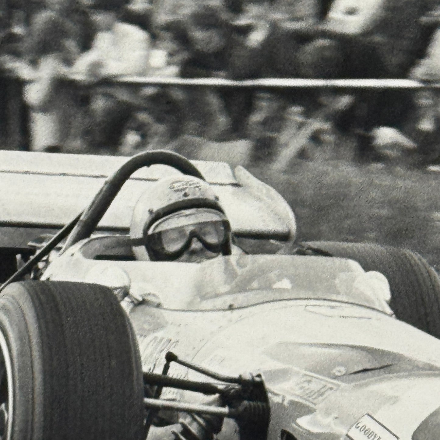 Vintage Racing Photo McLaren 1969 British Grand Prix Bruce McLaren Photograph