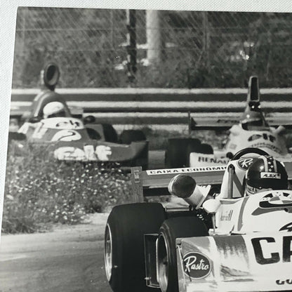 Vintage 1976 Formula 2 F2 Pergusa Grand Prix Racing Photo Photograph Ribeiro + 
